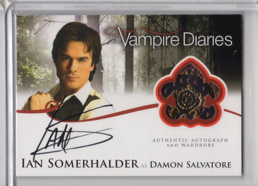 Vampire Diaries Season 1 Autograph A3 Ian Somerhalder/Damon Cryptozoic Card 