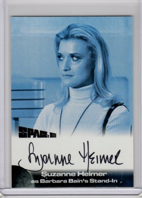 SPACE 1999 AUTOGRAPH CARD Suzanne Heimer as Barbara Bains Stand-in SH2 