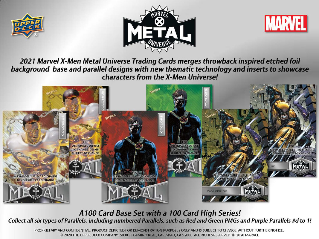 Marvel XMen Metal Universe Trading Cards by Upper Deck