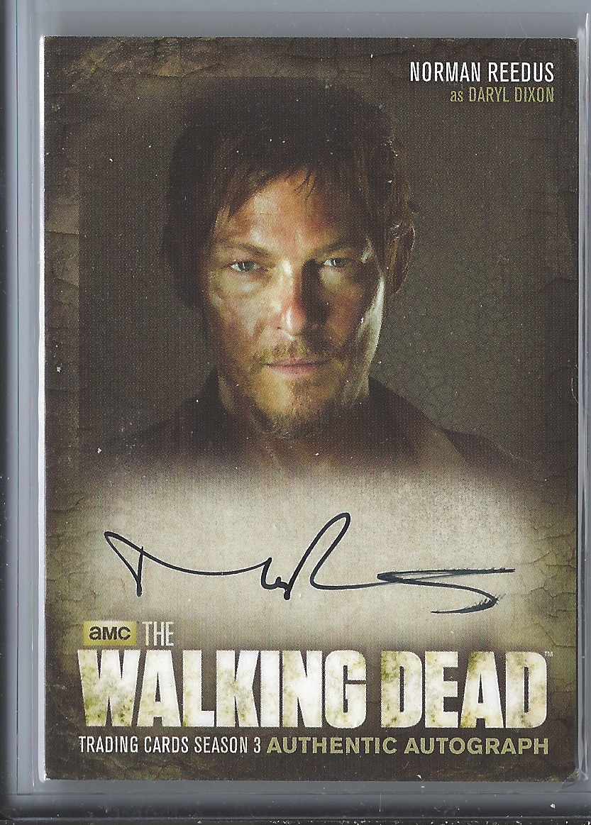 Walking Dead Season 3 Part 1 Autograph Card: Norman Reedus as Daryl ...